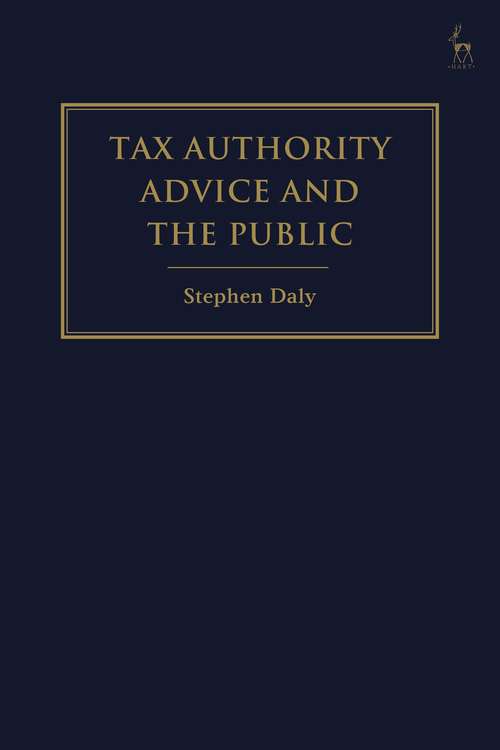 Book cover of Tax Authority Advice and the Public