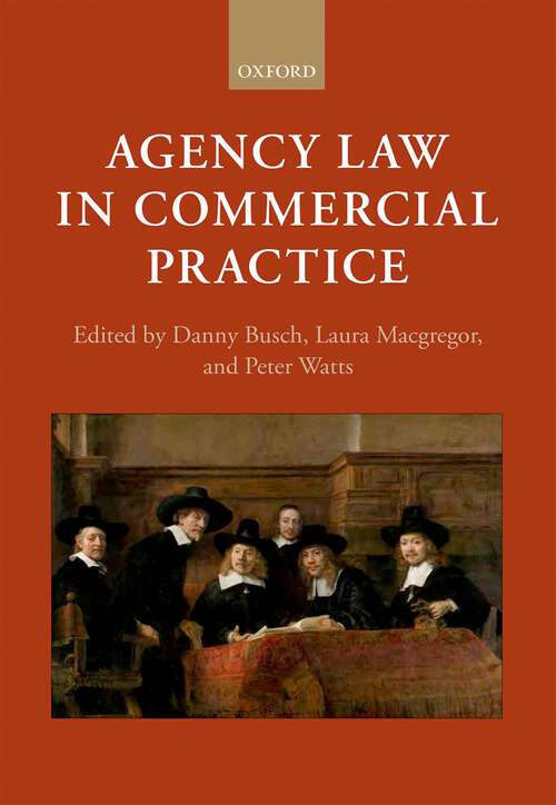 Book cover of Agency Law in Commercial Practice