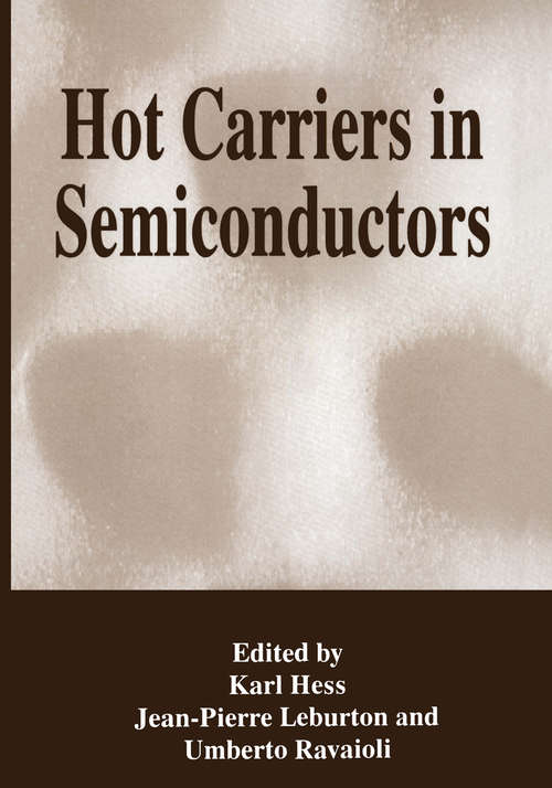 Book cover of Hot Carriers in Semiconductors (1996)