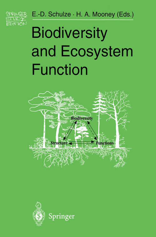 Book cover of Biodiversity and Ecosystem Function (1994) (Springer Study Edition Ser.)