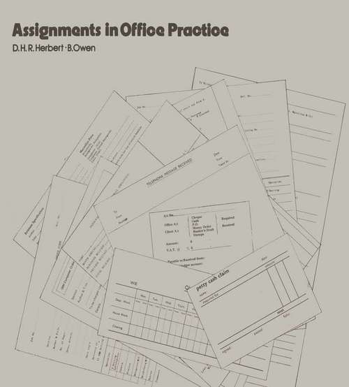 Book cover of Assignments in Office Practice: (pdf) (1st ed. 1976)