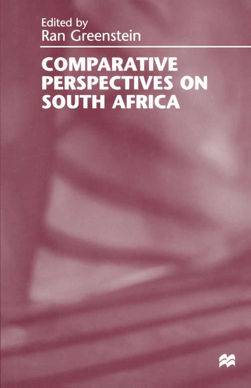 Book cover of Comparative Perspectives on South Africa (1st ed. 1998)