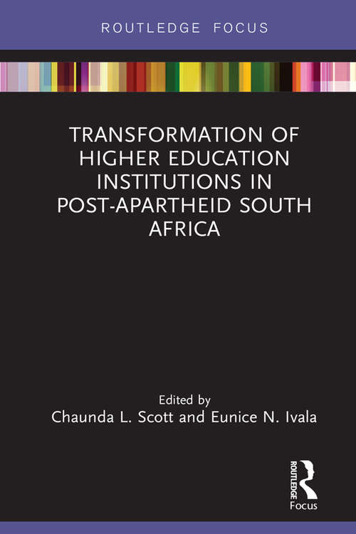 Book cover of Transformation of Higher Education Institutions in Post-Apartheid South Africa