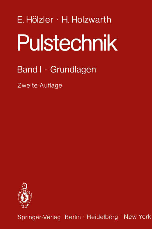 Book cover of Pulstechnik: Band I · Grundlagen (2. Aufl. 1986)