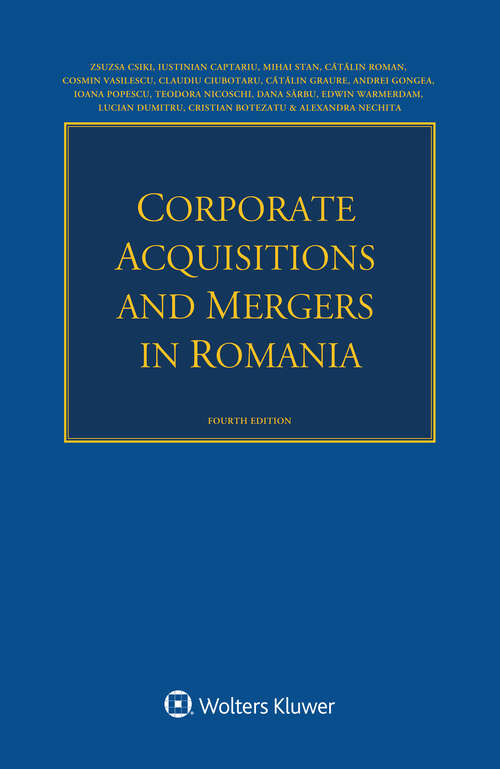 Book cover of Corporate Acquisitions and Mergers in Romania (4)