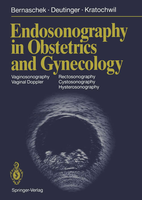 Book cover of Endosonography in Obstetrics and Gynecology (1990)