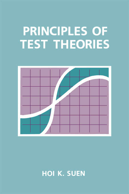 Book cover of Principles of Test Theories