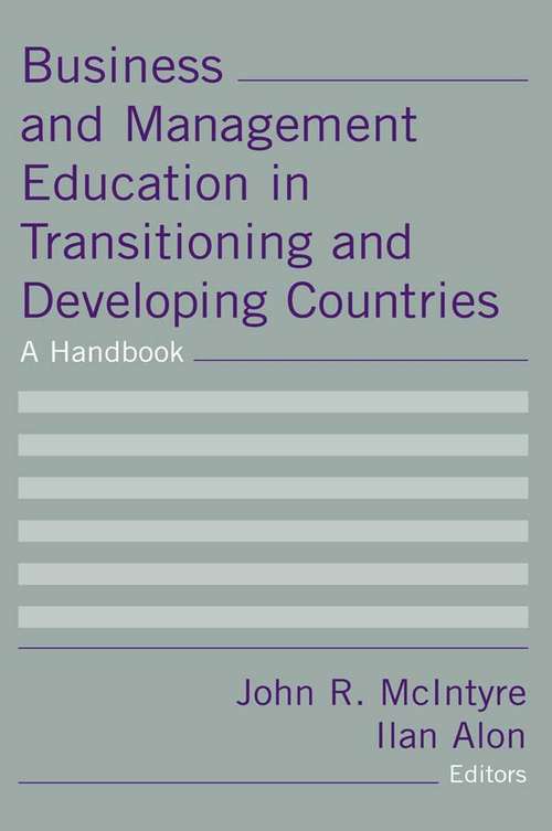 Book cover of Business and Management Education in Transitioning and Developing Countries: A Handbook