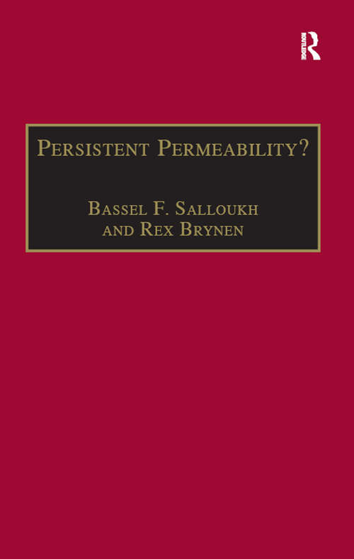 Book cover of Persistent Permeability?: Regionalism, Localism, and Globalization in the Middle East (New Regionalisms Series)