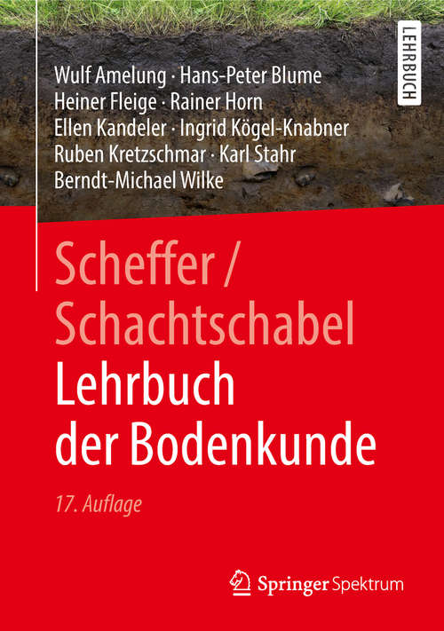Book cover of Scheffer/Schachtschabel Lehrbuch der Bodenkunde: Lehrbuch Der Bodenkunde