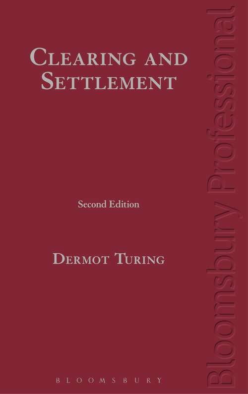 Book cover of Clearing and Settlement