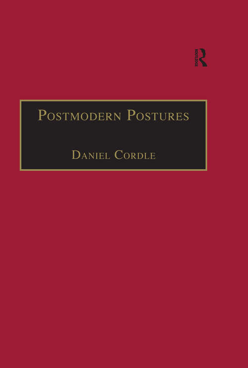 Book cover of Postmodern Postures: Literature, Science and the Two Cultures Debate