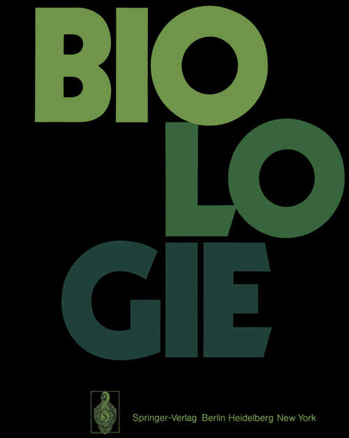 Book cover of Biologie: Ein Lehrbuch für Studenten der Biologie (1976)