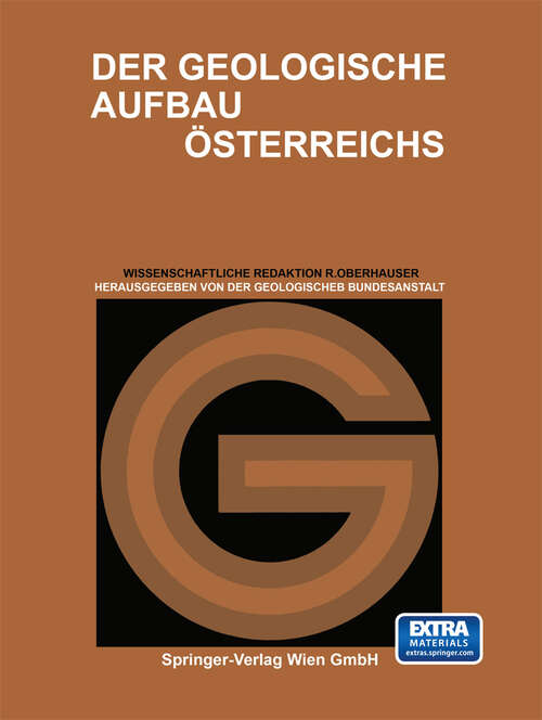 Book cover of Der Geologische Aufbau Österreichs (1980)