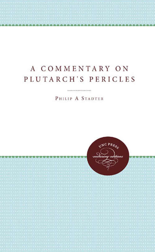 Book cover of A Commentary on Plutarch's Pericles