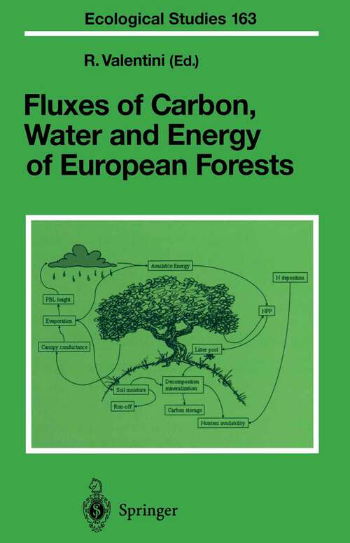 Book cover of Fluxes of Carbon, Water and Energy of European Forests (2003) (Ecological Studies #163)