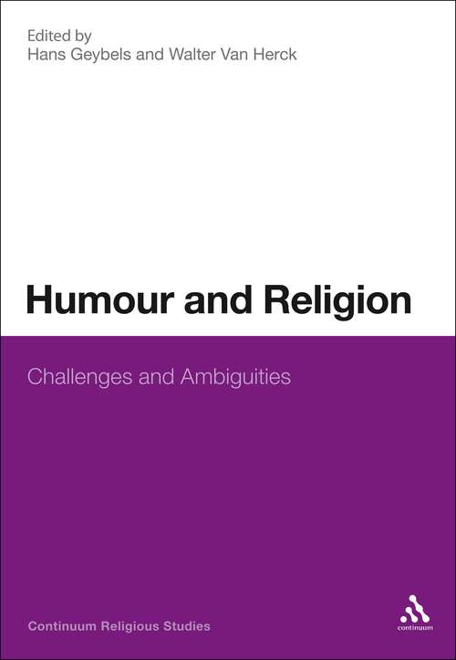 Book cover of Humour and Religion: Challenges and Ambiguities