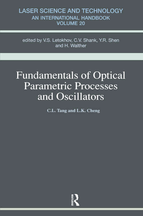 Book cover of Fundamentals of Optical Parametric Processes and Oscillations