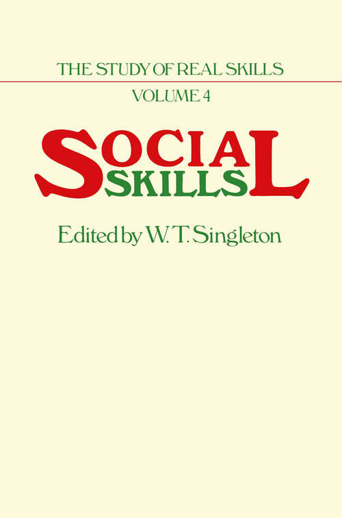 Book cover of Social Skills (1983)