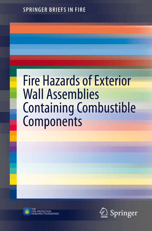 Book cover of Fire Hazards of Exterior Wall Assemblies Containing Combustible Components (1st ed. 2015) (SpringerBriefs in Fire)