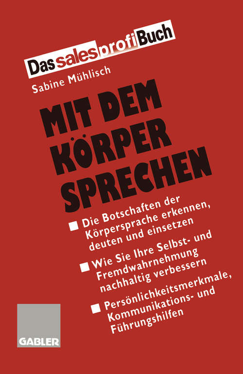 Book cover of Mit dem Körper Sprechen (1997)