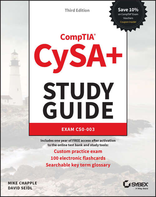 Book cover of CompTIA CySA+ Study Guide: Exam CS0-003 (3) (Sybex Study Guide)