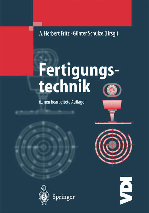 Book cover of Fertigungstechnik (6. Aufl. 2004) (VDI-Buch)