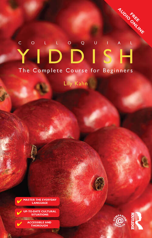 Book cover of Colloquial Yiddish (Colloquial Series)