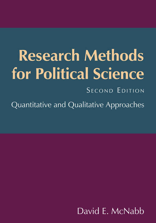 Book cover of Research Methods for Political Science: Quantitative and Qualitative Methods