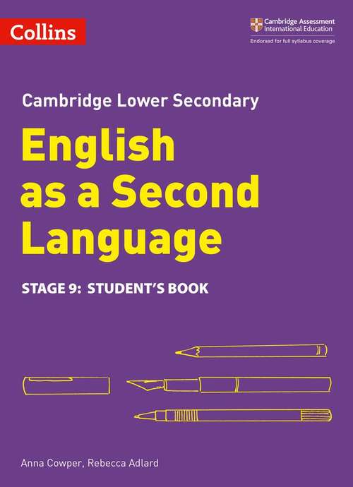Book cover of Cambridge Lower Secondary English as a Second Language Stage 9: Student's Book (PDF)