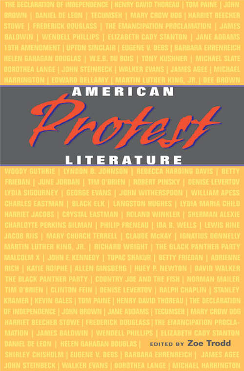 Book cover of American Protest Literature (The John Harvard library #99)