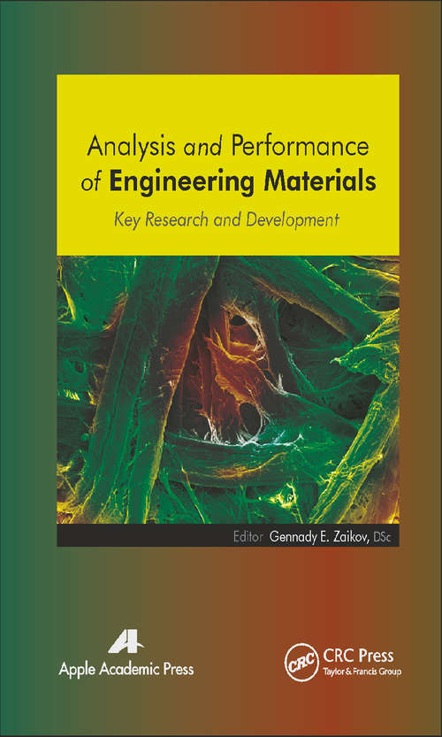 Book cover of Analysis and Performance of Engineering Materials: Key Research and Development