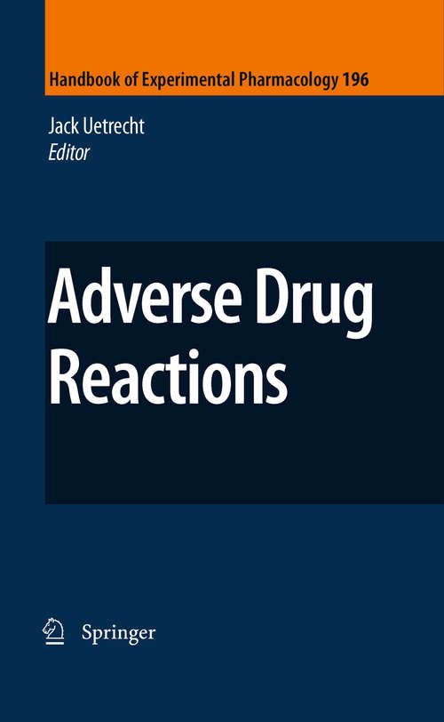 Book cover of Adverse Drug Reactions (2010) (Handbook of Experimental Pharmacology #196)