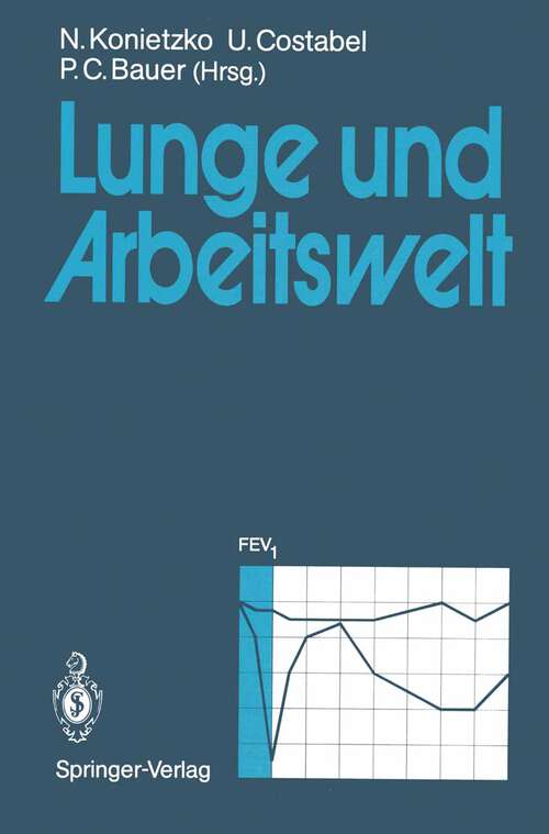 Book cover of Lunge und Arbeitswelt (1990)