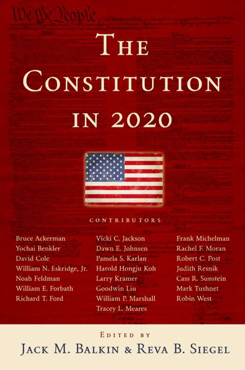 Book cover of The Constitution in 2020