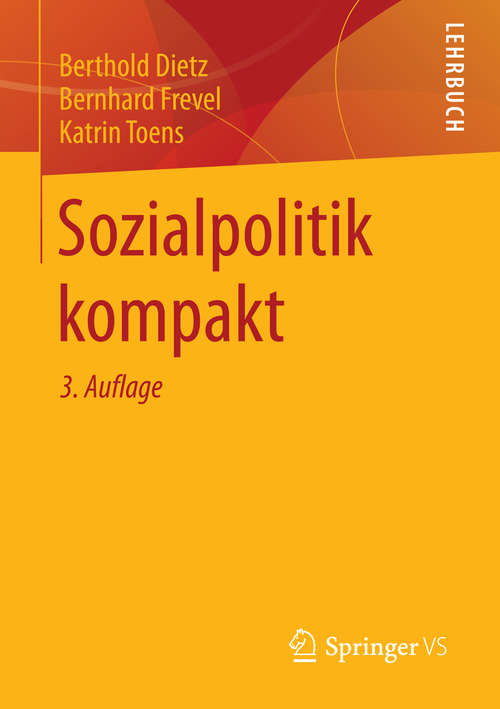 Book cover of Sozialpolitik kompakt (3., überarbeitete Aufl. 2015)
