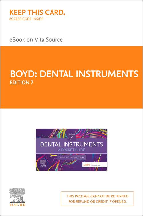 Book cover of Dental Instruments - E-Book: A Pocket Guide (7)