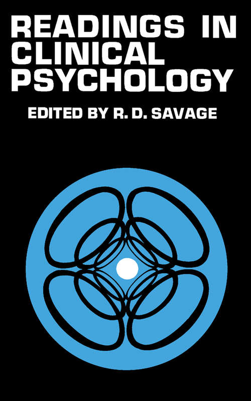 Book cover of Readings in Clinical Psychology