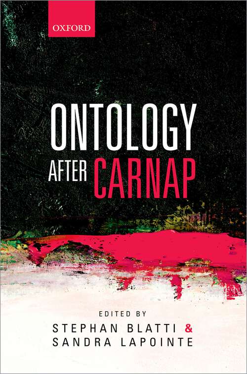 Book cover of Ontology after Carnap