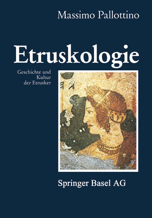 Book cover of Etruskologie: Geschichte und Kultur der Etrusker (1988)