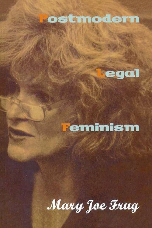 Book cover of Postmodern Legal Feminism