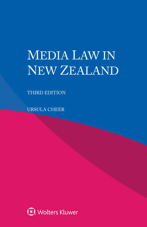 Book cover of Media Law in New Zealand (3)