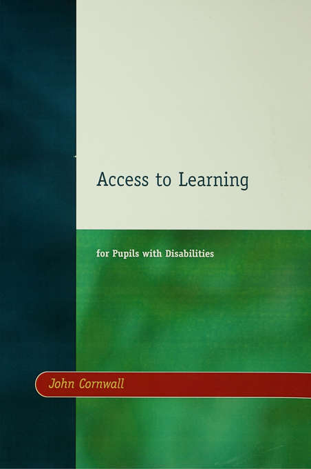 Book cover of Access to Learning for Pupils with Disabilities