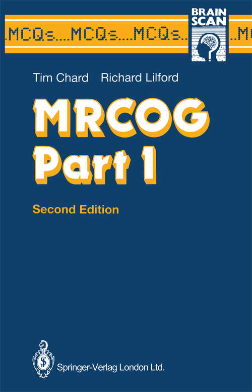 Book cover of MRCOG Part I: Part 1 (2nd ed. 1992) (MCQ's...Brainscan)