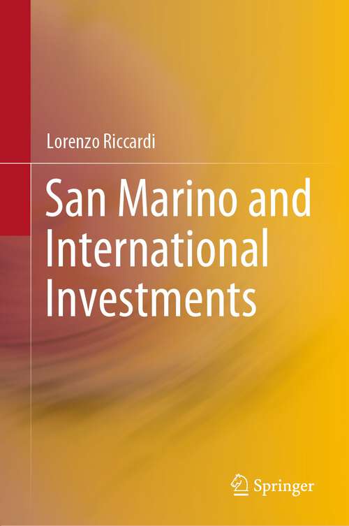 Book cover of San Marino and International Investments (1st ed. 2023)