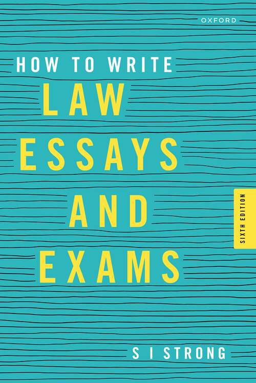 Book cover of How to write law essays & exams