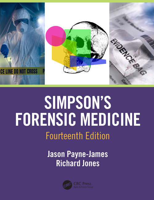 Book cover of Simpson's Forensic Medicine, 14th Edition (14)