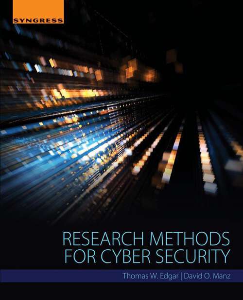 Book cover of Research Methods for Cyber Security