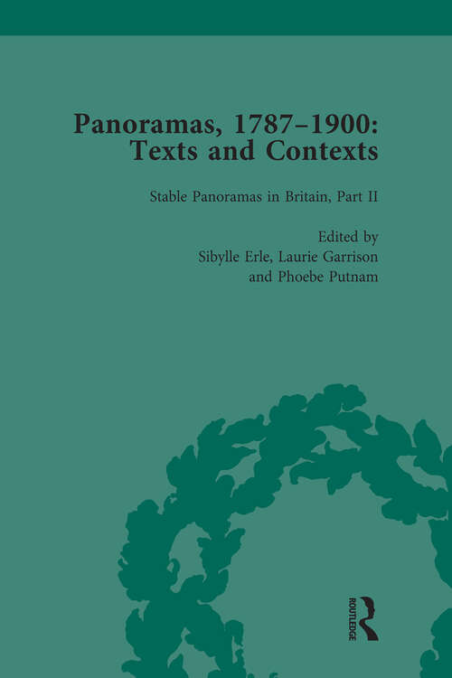 Book cover of Panoramas, 1787–1900 Vol 2: Texts and Contexts