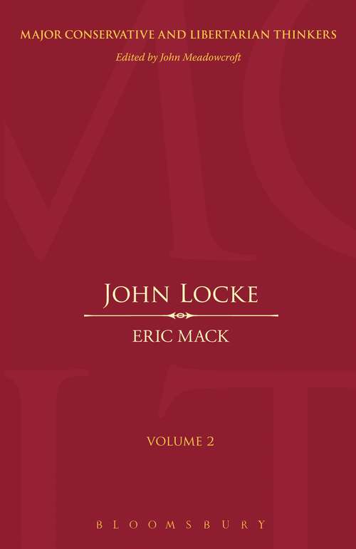 Book cover of John Locke (Major Conservative and Libertarian Thinkers)